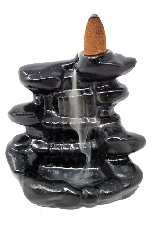 Waterfall Polyresin Backflow Incense Burner