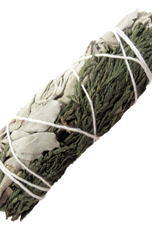 White Sage and Cedar Smudge Stick 3-4″