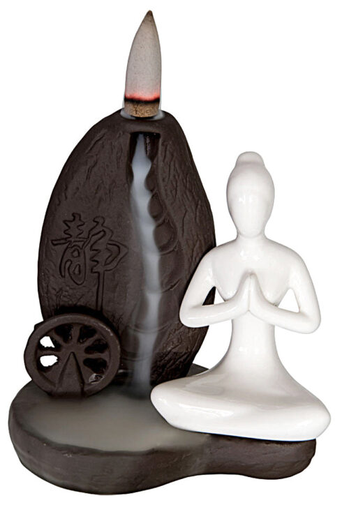 Yoga Ceramic Backflow Incense Burner