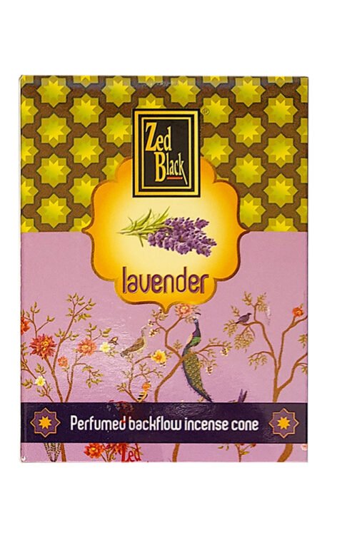 Zed Black Lavender Dhoop Backflow Cones