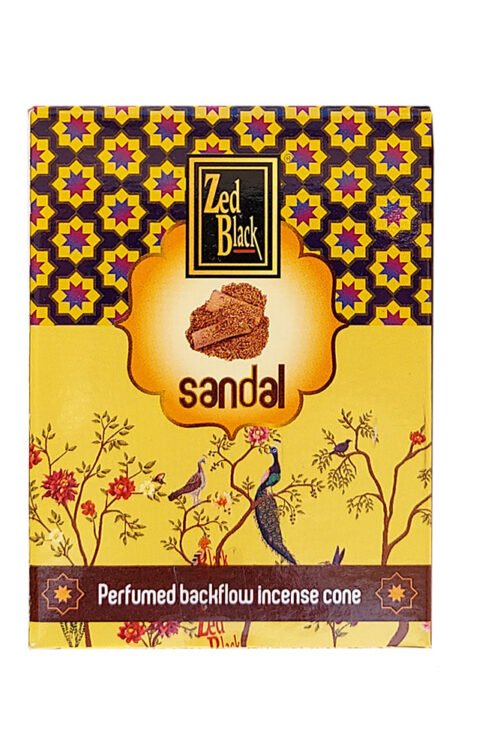 Zed Black Sandal Dhoop Backflow Cones