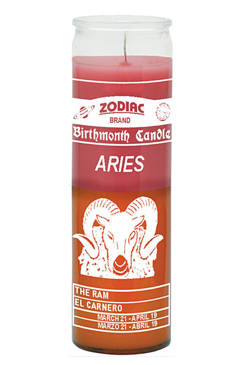 Zodiac Aries 7 Day Candle