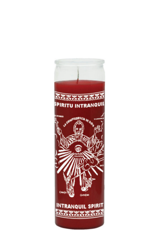 Intranquil spirit (red) 1 color 7 day candle