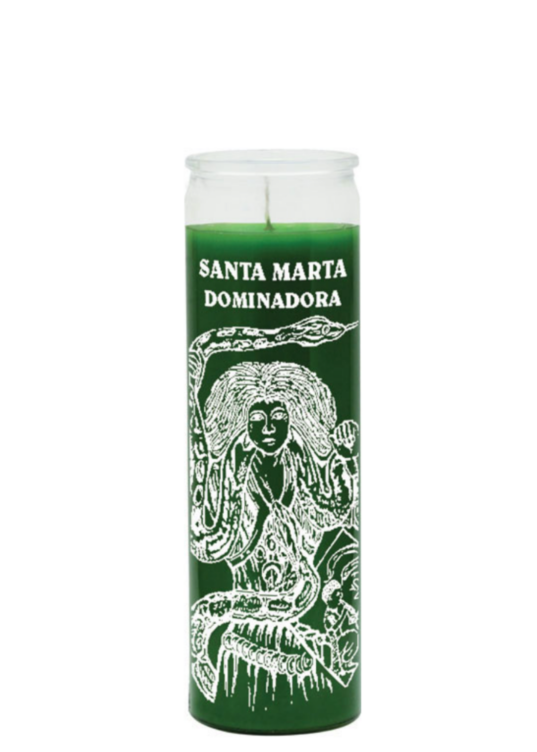 MARTHA DOMINADORA (Green) COLOR 7 DAY CANDLE