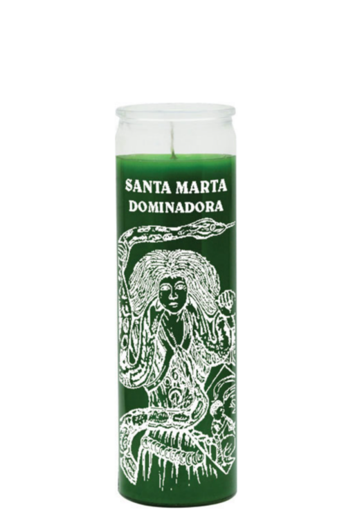 Martha dominadora (green) 1 color 7 day candle