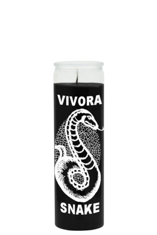 Snake (black) 1 color 7 day candle