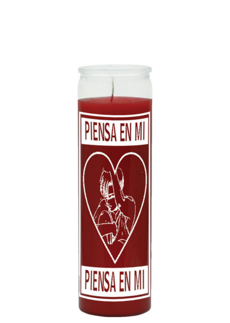 Think of me (red) 1 color 7 day candle