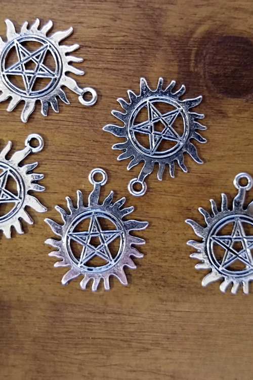 Sun and Pentacle Charm